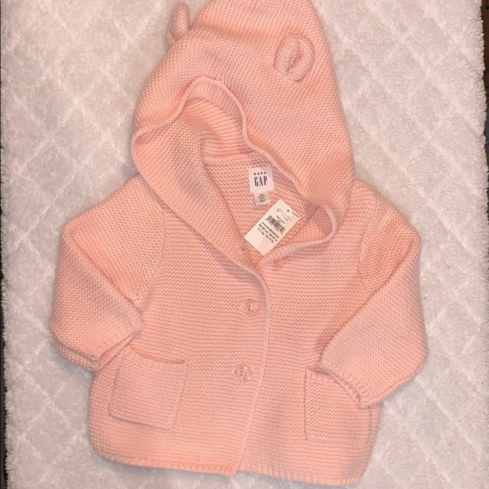 NWT Baby Gap pink knit sweater